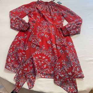 NWT BCBGMAXAZRIA Women's Fifi Porcelain Vines Dress Floral Dress Size 2 New